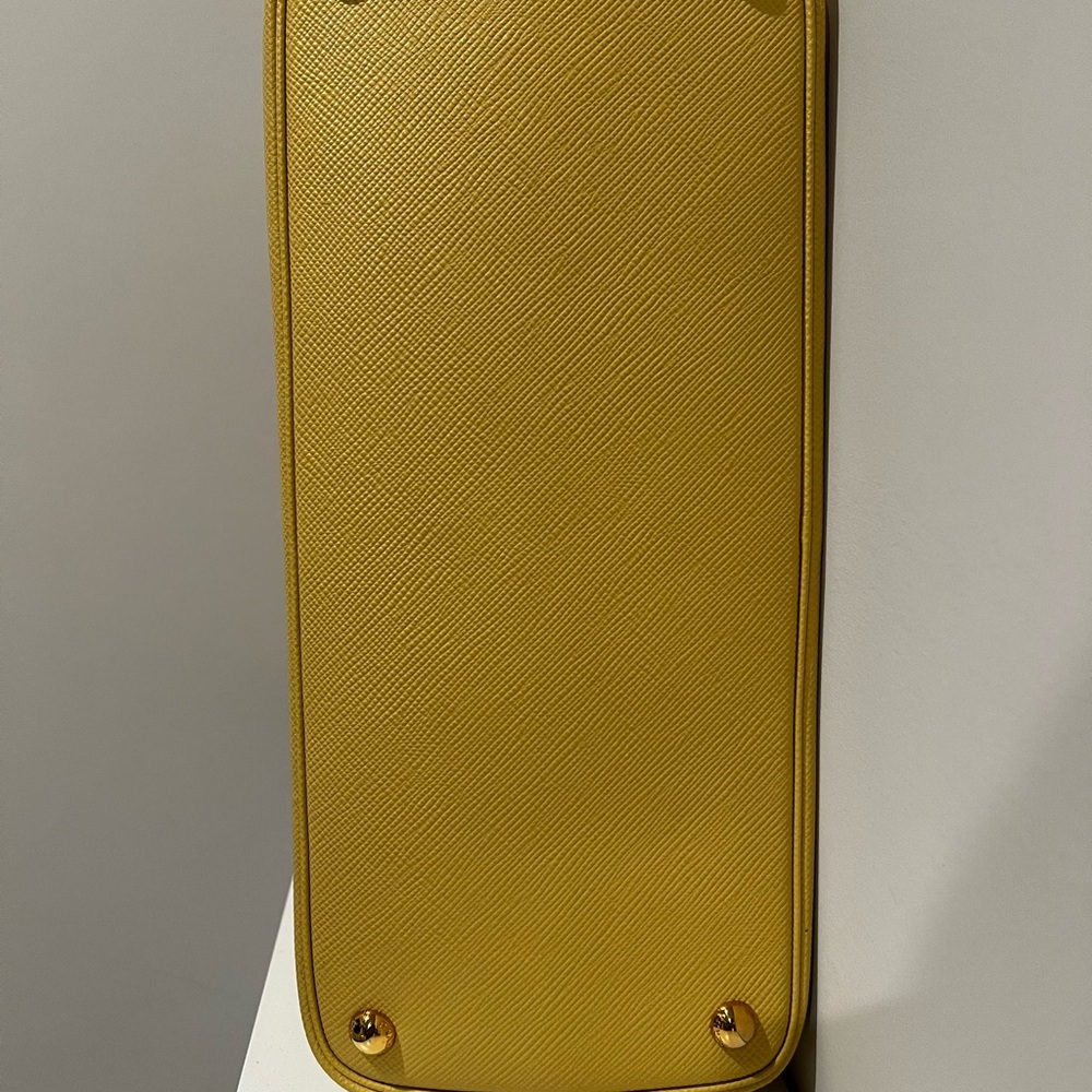 Prada Mustard (Polline) Leather Tote - Picture 3 of 9